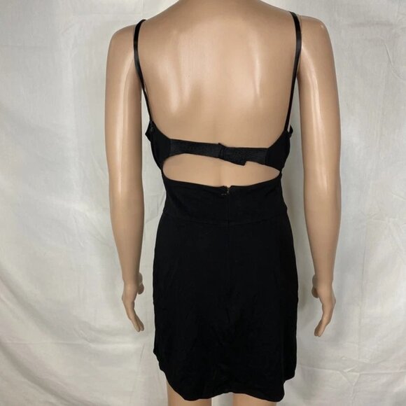 NEW DOLCE & GABBANA Vintage Bustier Back Strap Mini Dress Size M / IT 42 | Black - Picture 5 of 10